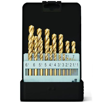 M35 HIGH SPEED STEEL COBALT DRILL BITS SET 19PCS